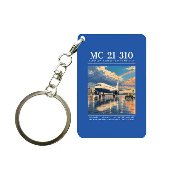 Yakovlev MC-21-310 - Poster - Key Chain - Blue