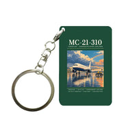 Thumbnail for Yakovlev MC-21-310 - Poster - Key Chain - Dark Green