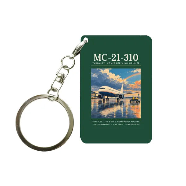 Yakovlev MC-21-310 - Poster - Key Chain - Dark Green