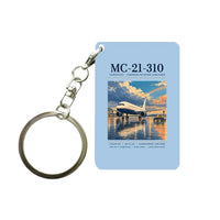 Thumbnail for Yakovlev MC-21-310 - Poster - Key Chain - Light Blue