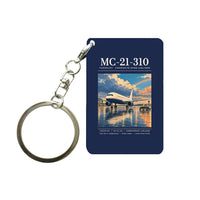 Thumbnail for Yakovlev MC-21-310 - Poster - Key Chain - Navy Blue