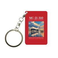 Thumbnail for Yakovlev MC-21-310 - Poster - Key Chain - Red