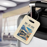 Thumbnail for Yakovlev MC-21-310 - Poster - Luggage Tag - Beige
