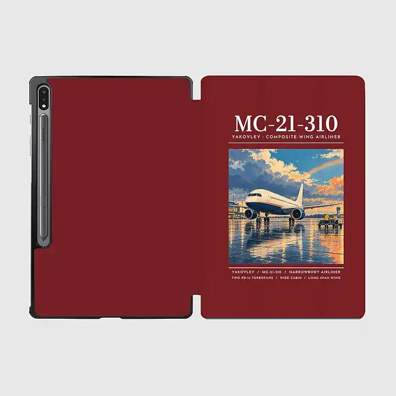 Yakovlev MC-21-310 - Poster - Samsung Tablet - Dark Red