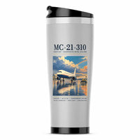 Thumbnail for Yakovlev MC-21-310 - Poster - Stainless Steel (No Holder) - Light Gray
