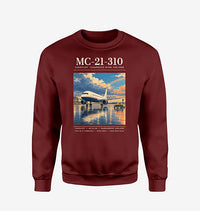 Thumbnail for Yakovlev MC-21-310 - Poster - Sweatshirt - Wine Red