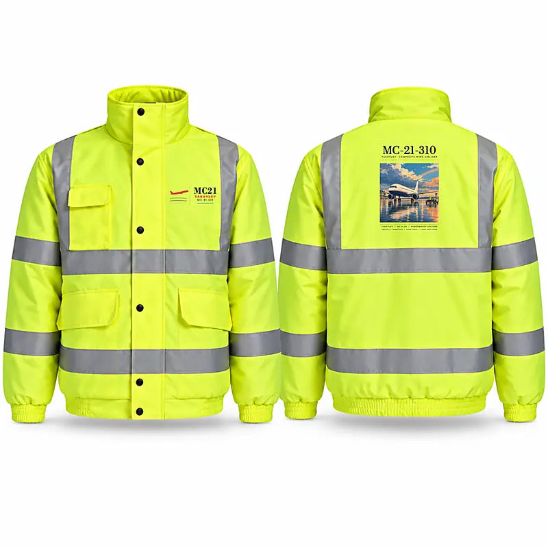 Yakovlev MC-21-310 Reflective Winter Jackets - Poster - Fluorescent Yellow