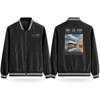 Thumbnail for Yakovlev MC-21-310 Stylish Jackets - Baseball Collar - Poster - Black