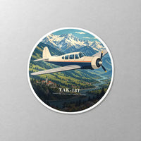Thumbnail for Yakovlev Yak-18T - 3D - Circle Sticker - Close-up