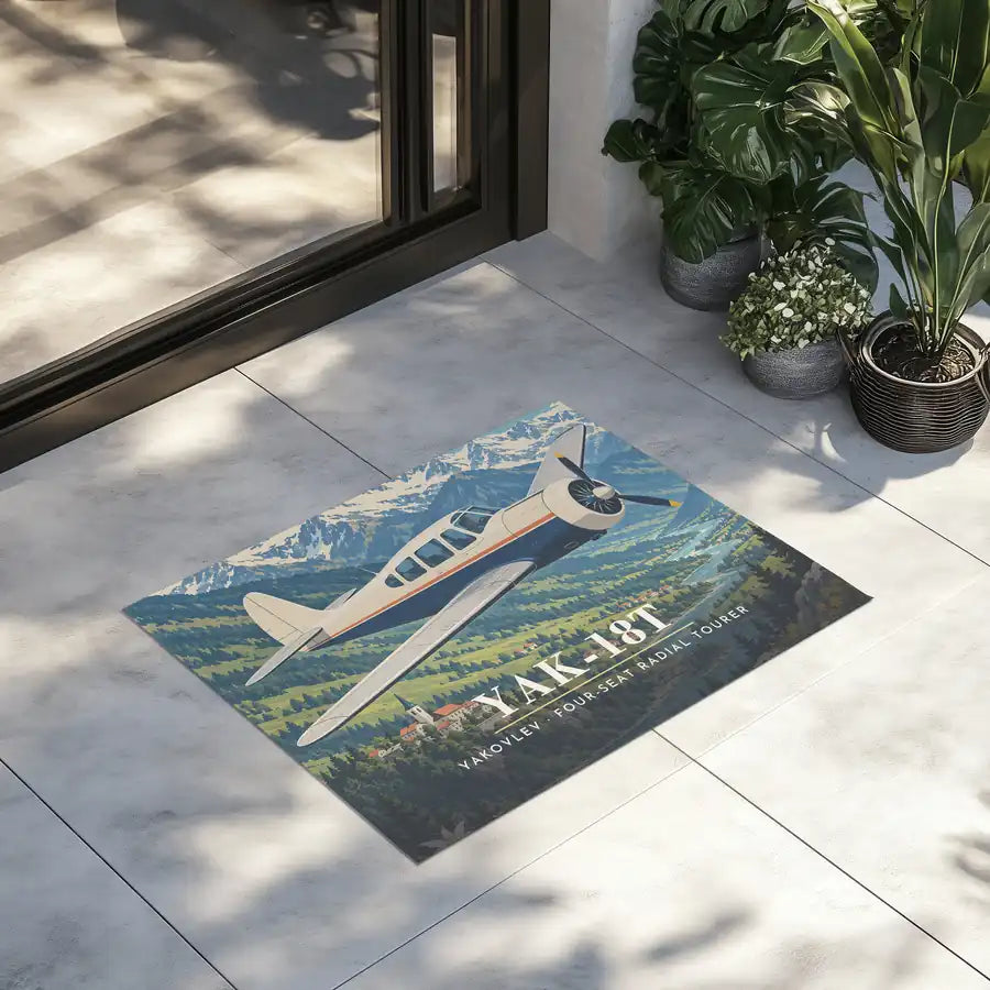 Yakovlev Yak-18T - 3D - Door Mat