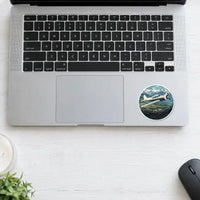 Thumbnail for Yakovlev Yak-18T - 3D + Name - Circle Sticker - Laptop