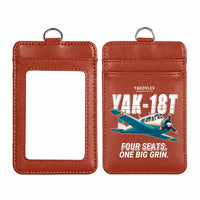 Thumbnail for Yakovlev Yak-18T - Cartoon - ID Card Holder - Light Brown