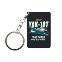 Thumbnail for Yakovlev Yak-18T - Cartoon - Key Chain - Black