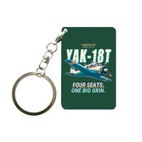 Thumbnail for Yakovlev Yak-18T - Cartoon - Key Chain - Dark Green