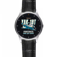 Thumbnail for Yakovlev Yak-18T - Cartoon - Leather Strap - Striped Black Leather Strap