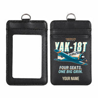 Thumbnail for Yakovlev Yak-18T - Cartoon - ID Card Holder - Black + Name