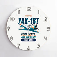 Thumbnail for Yakovlev Yak-18T - Cartoon + Name - No Frame - White