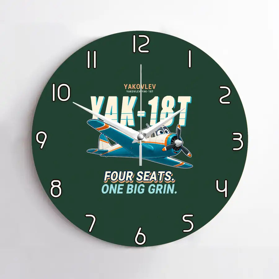 Yakovlev Yak-18T - Cartoon - No Frame - Dark Green