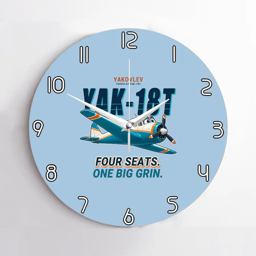 Yakovlev Yak-18T - Cartoon - No Frame - Light Blue