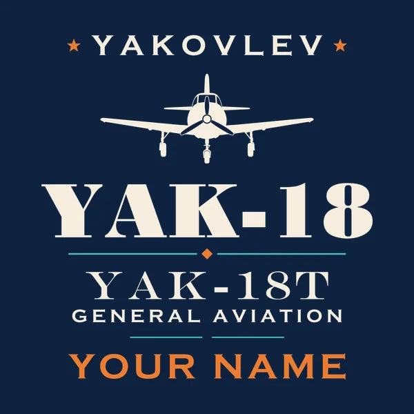 Yakovlev Yak-18T - Heritage + Name - Card