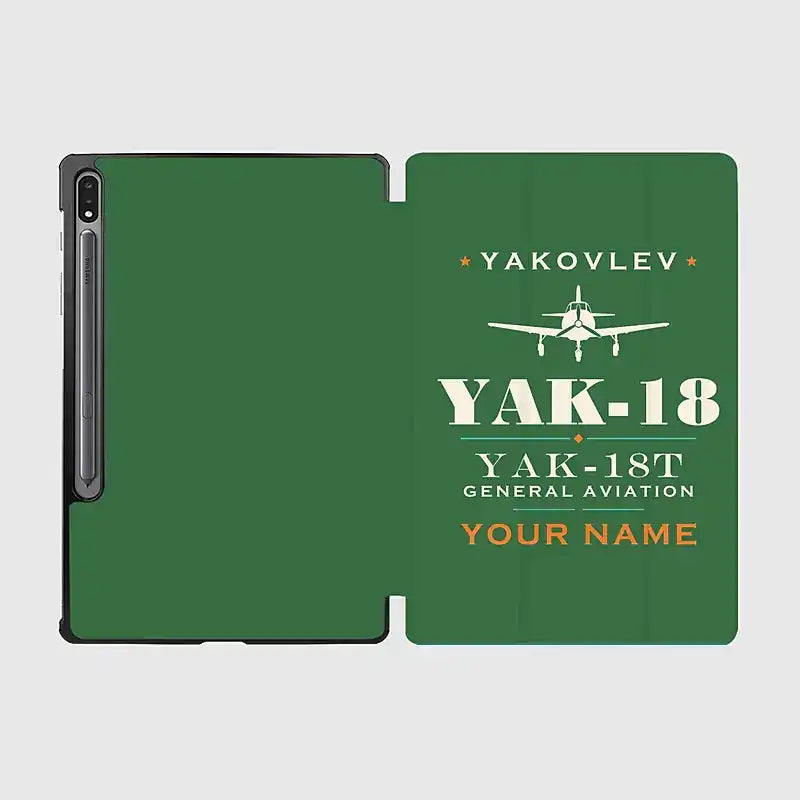 Yakovlev Yak-18T - Heritage + Name - Samsung Tablet - Green