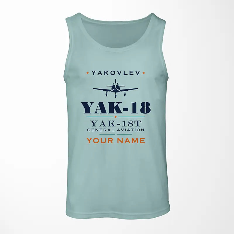 Yakovlev Yak-18T - Heritage + Name - Tank Top - Light Green