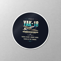 Thumbnail for Yakovlev Yak-18T - Original - Circle Sticker - Close-up