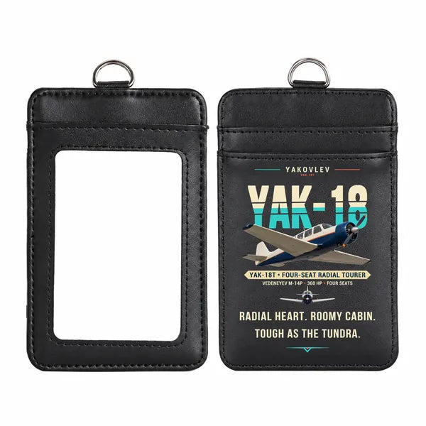 Yakovlev Yak-18T - Original - ID Card Holder - Black