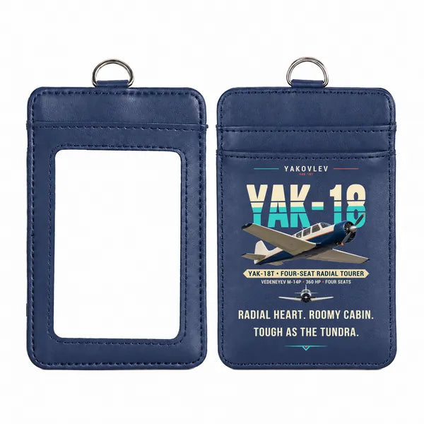 Yakovlev Yak-18T - Original - ID Card Holder - Navy Blue