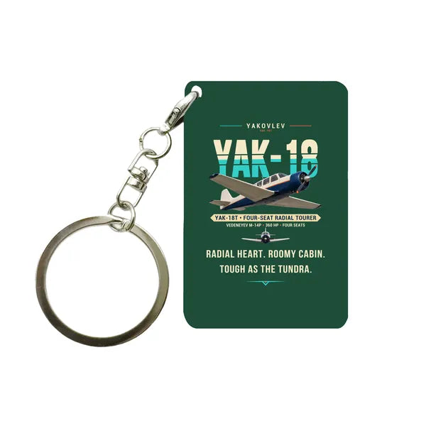 Yakovlev Yak-18T - Original - Key Chain - Dark Green