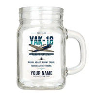 Thumbnail for Yakovlev Yak-18T - Original + Name - Cocktail Glass (Mason Jar)