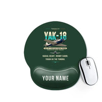 Thumbnail for Yakovlev Yak-18T - Original + Name - Ergonomic Mouse Pad - Dark Green