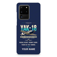 Thumbnail for Yakovlev Yak-18T - Original + Name - Samsung Case - Navy Blue