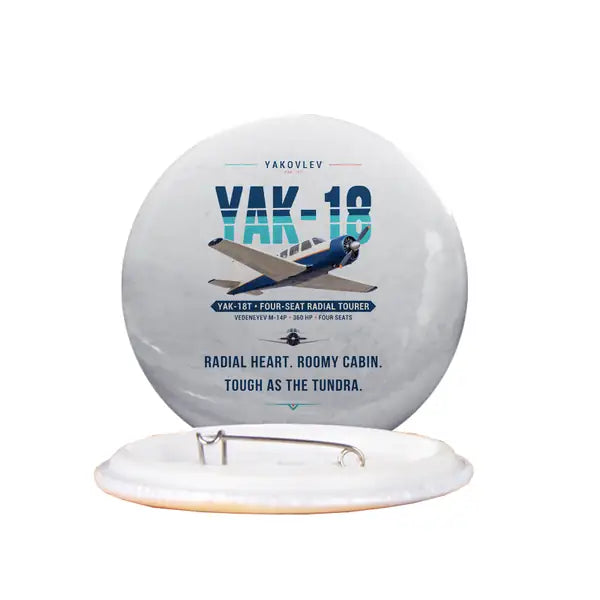 Yakovlev Yak-18T - Original - Pin - Light Gray