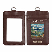 Thumbnail for Yakovlev Yak-18T - Poster - ID Card Holder - Dark Brown + Name
