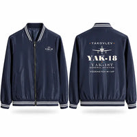 Thumbnail for Yakovlev Yak-18T Stylish Jackets - Baseball Collar - Heritage - Navy Blue