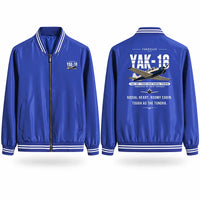 Thumbnail for Yakovlev Yak-18T Stylish Jackets - Baseball Collar - Original - Royal Blue