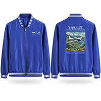 Thumbnail for Yakovlev Yak-18T Stylish Jackets - Baseball Collar - Poster - Royal Blue