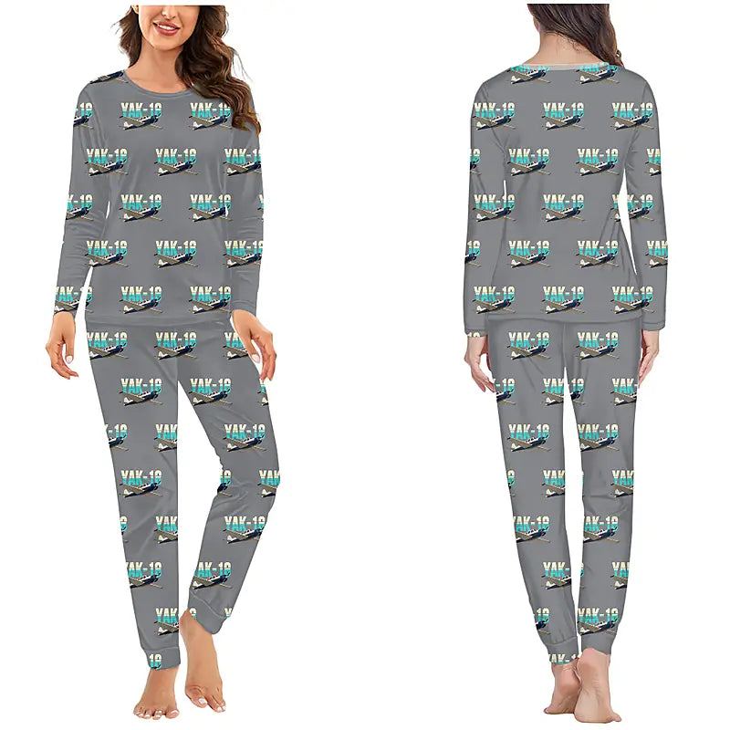 Yakovlev Yak-18T - Women Pajamas - Original Pattern - Gray