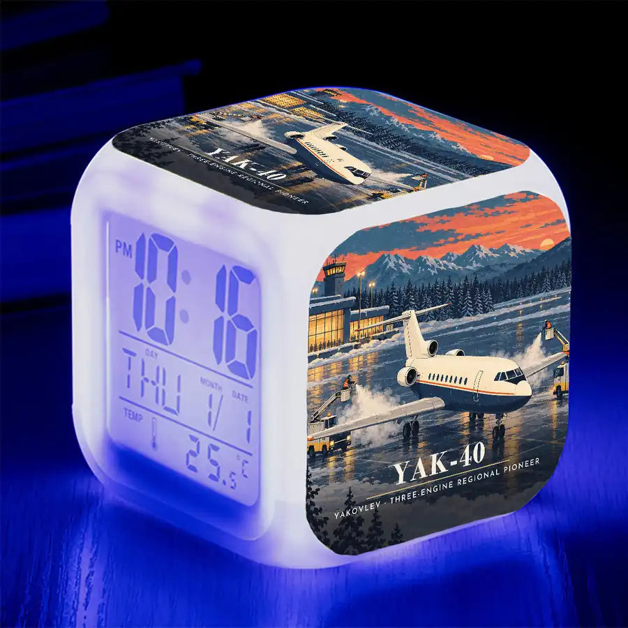 Yakovlev Yak-40 - 3D - Alarm Clock