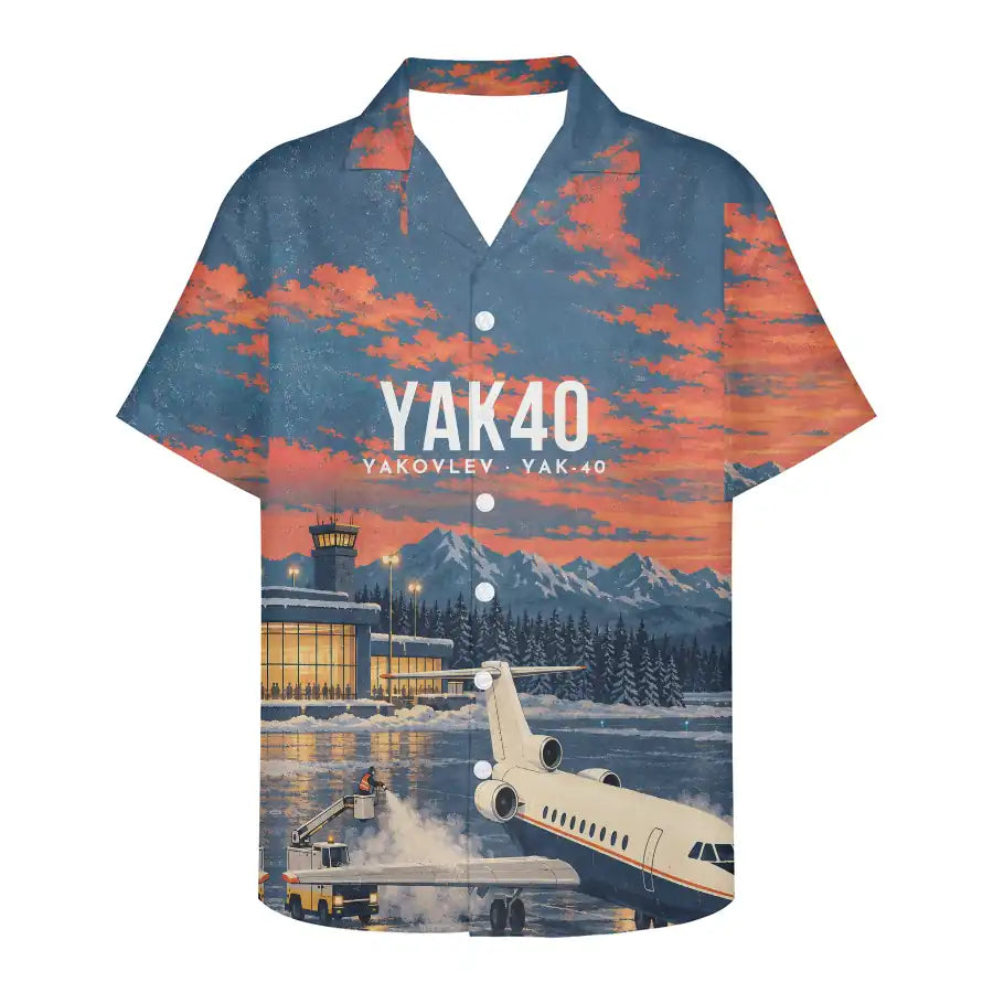 Yakovlev Yak-40 3D All-Over Print Clothing - Hawaiian Shirt - 3D