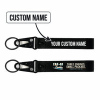 Thumbnail for Yakovlev Yak-40 Hawk-Shaped Key Chains - Black - Cartoon - Personalized