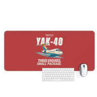 Thumbnail for Yakovlev Yak-40 - Cartoon - Desk Mat - Red