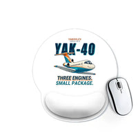 Thumbnail for Yakovlev Yak-40 - Cartoon - Ergonomic Mouse Pad - White