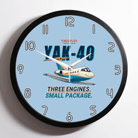 Thumbnail for Yakovlev Yak-40 - Cartoon - Framed - Light Blue