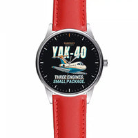 Thumbnail for Yakovlev Yak-40 - Cartoon - Leather Strap - Red Leather Strap