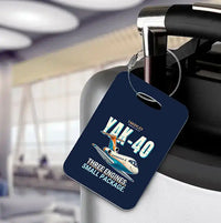 Thumbnail for Yakovlev Yak-40 - Cartoon - Luggage Tag - Navy Blue
