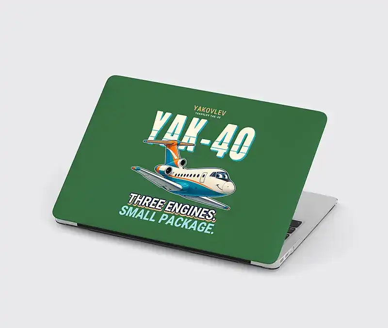 Yakovlev Yak-40 - Cartoon - MacBook Case - Green
