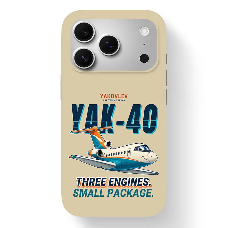 Yakovlev Yak-40 - Cartoon - MagSafe iPhone 17 Pro - Beige