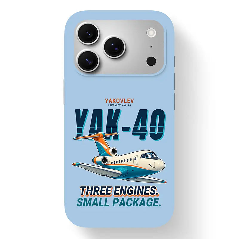 Yakovlev Yak-40 - Cartoon - MagSafe iPhone 17 Pro - Light Blue